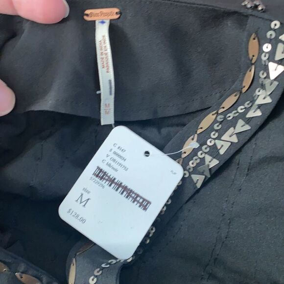 NWT Free People Ella Embellished Slip Mini Dress M - Picture 15 of 15